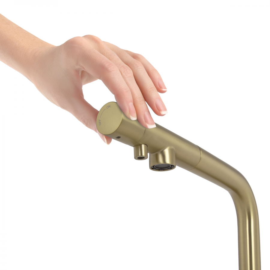 Кухонний змішувач LEOMIKAO SAITAMA-S Pro Filter LG нержавіюча сталь