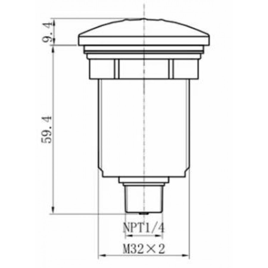 Pneumatic button LEOMIKAO K-1 BK (Matte black)